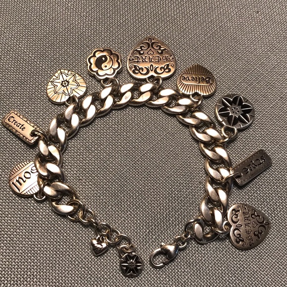 Brighton Jewelry - Brighton Manuscript Charm Heart Believe Bracelet